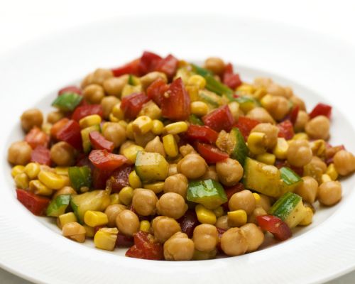 Recipe for Warm Chickpea and Vegetables