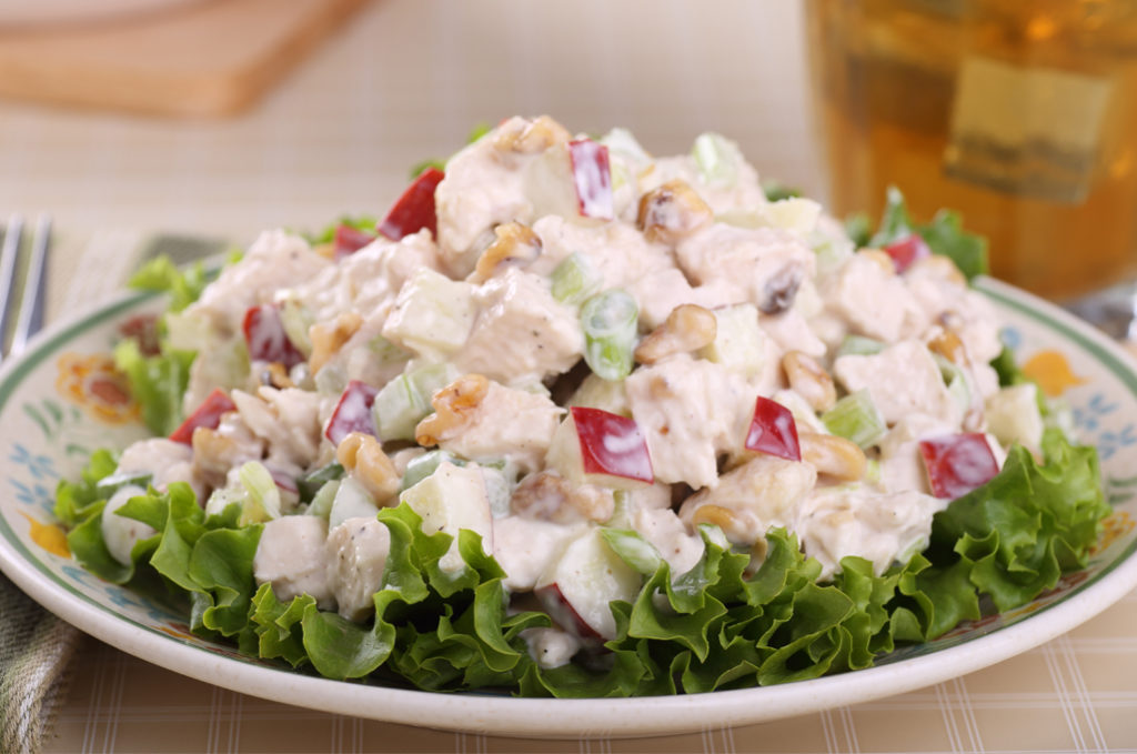 Chicken Salad with Yoghurt and Mint Dressing