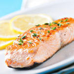 Grilled Salmon with Paprika & Parsley Sauce