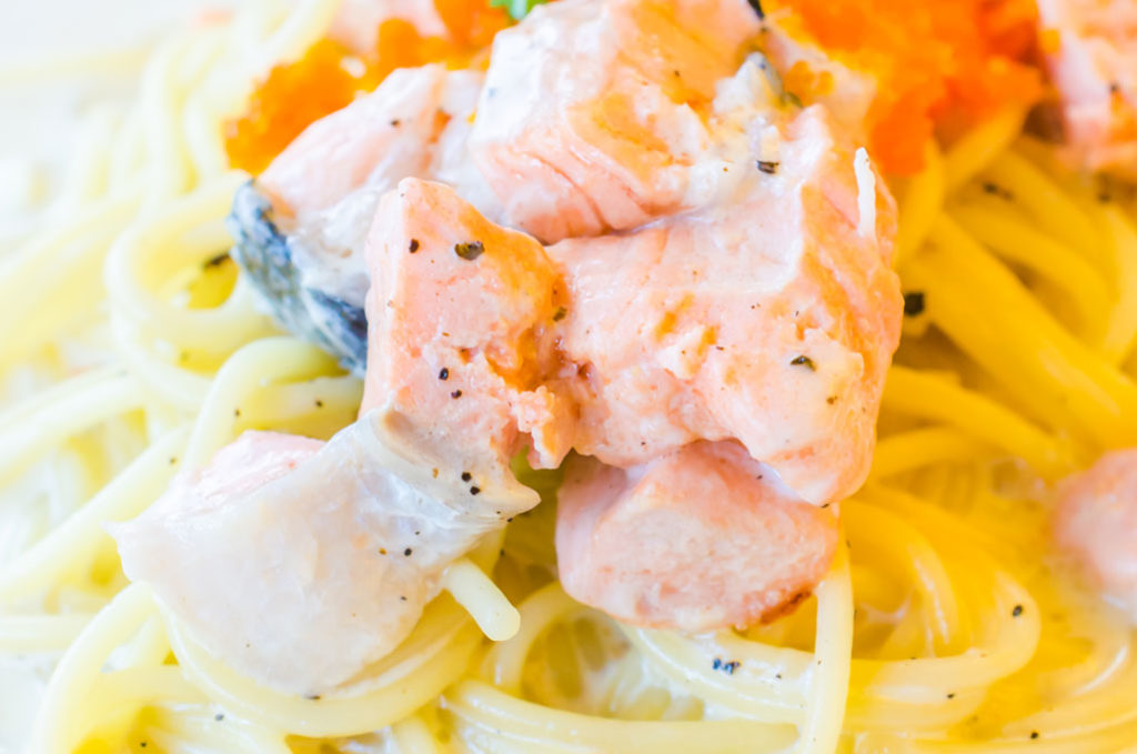 Pasta with Salmon and Tarragon Butter Sauce
